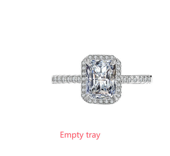 Moissanite Closed Ring