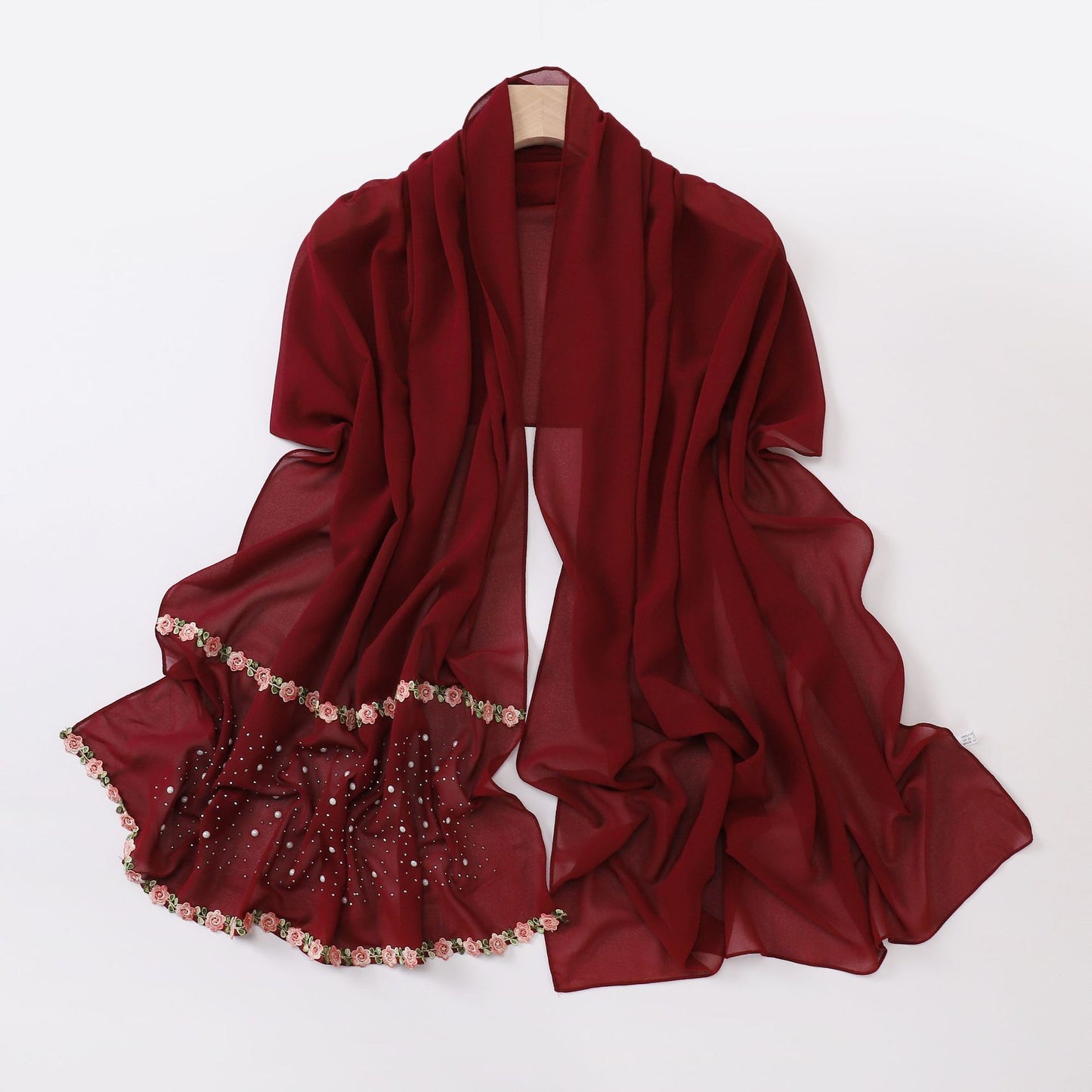 Pearl Chiffon Headcloth