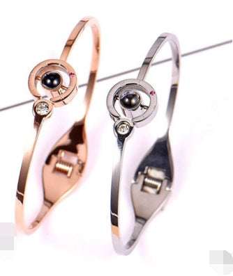 18K Rose Gold Four-Leaf Clover Bracelet
