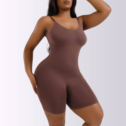 Shapewear Playsuit Seamless Bodysuit [Available in Beige or Black]