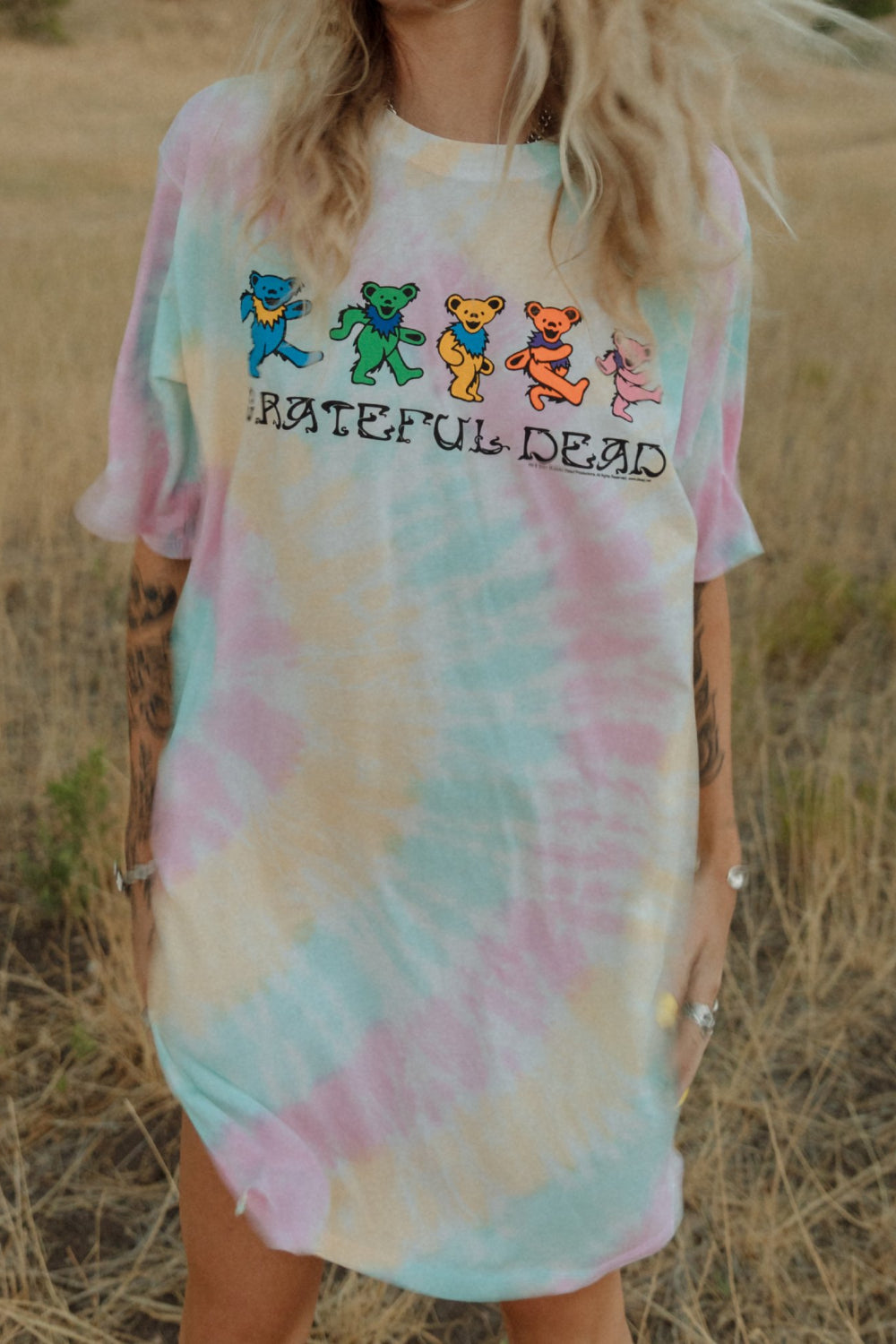 Grateful Dead Tee Dress Tie-Dye