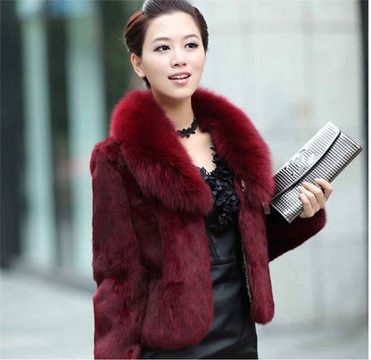 High Quality Winter Warm Fluffy Faux Fur Coats Jackets Women Furry