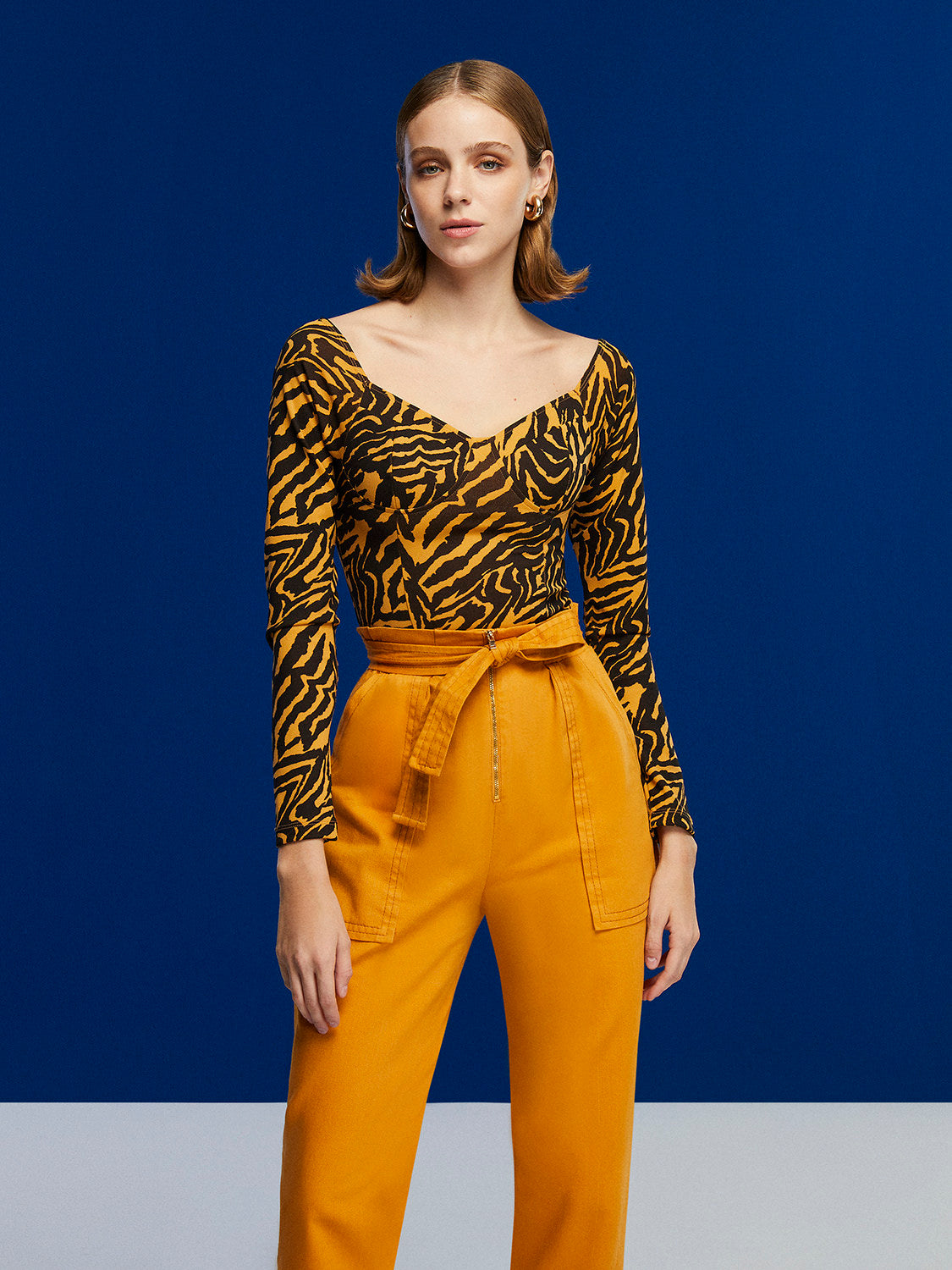 Tiger Print Bodysuit