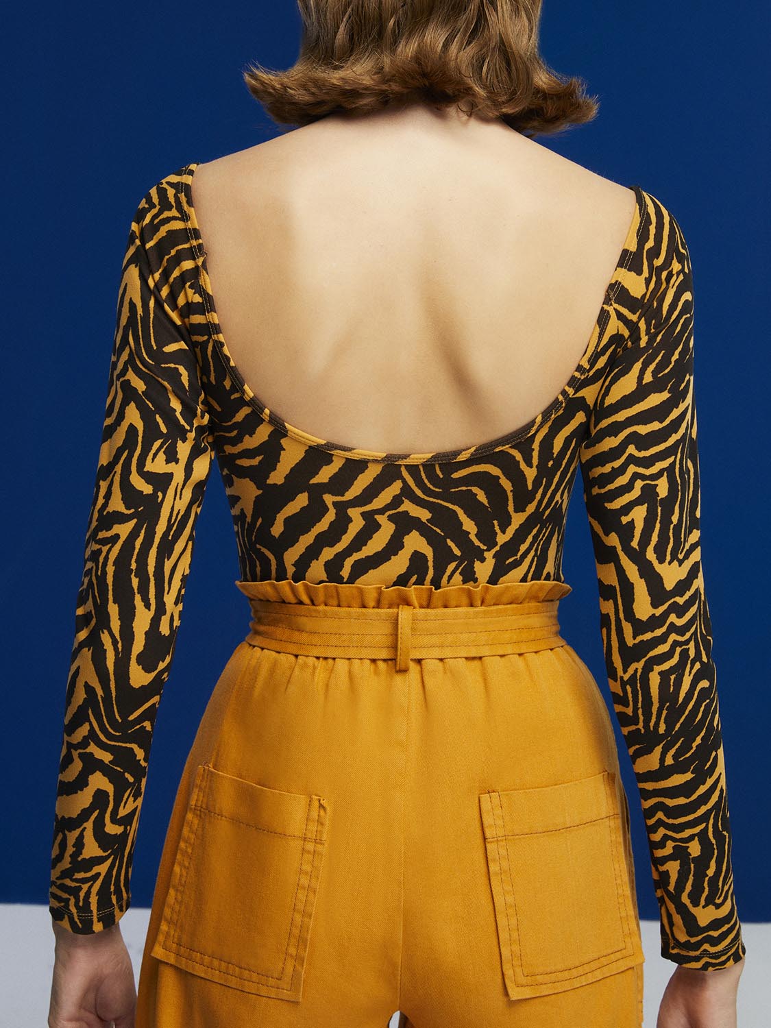 Tiger Print Bodysuit