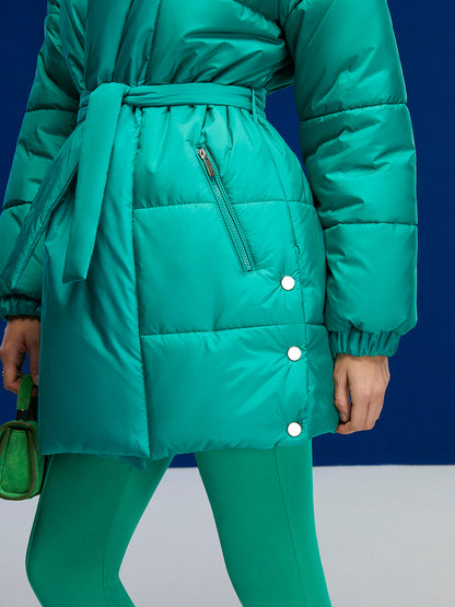 Belted Puffer Jacket