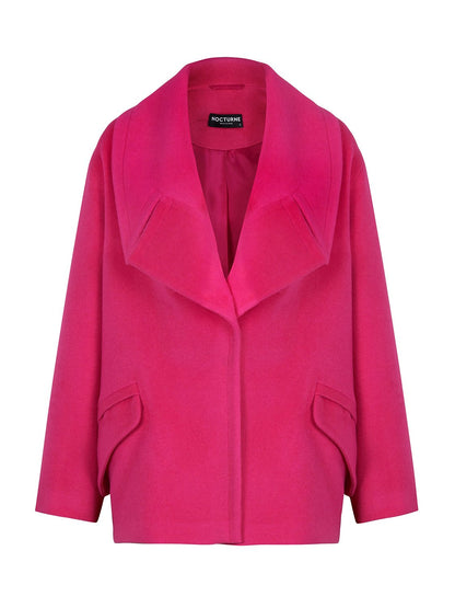 Wide Lapel Collar Coat