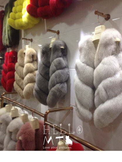 Faux Fur Sleeveless Vest Winter Thick Coats Women