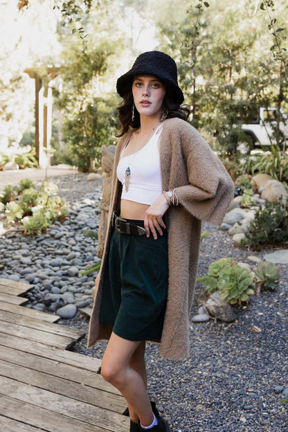 Ultra-Soft Luxe Mohair Knit Cardigan