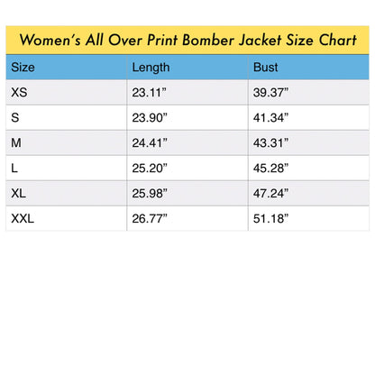 HERE, TAKE IT II All Over Print Bomber Jacket for Women
