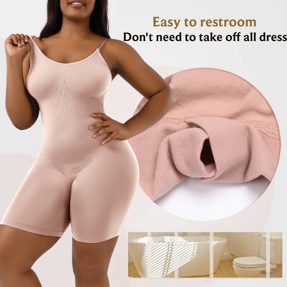 Shapewear Playsuit Seamless Bodysuit [Available in Beige or Black]