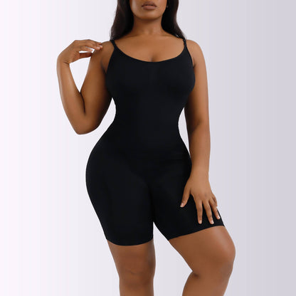 Shapewear Playsuit Seamless Bodysuit [Available in Beige or Black]