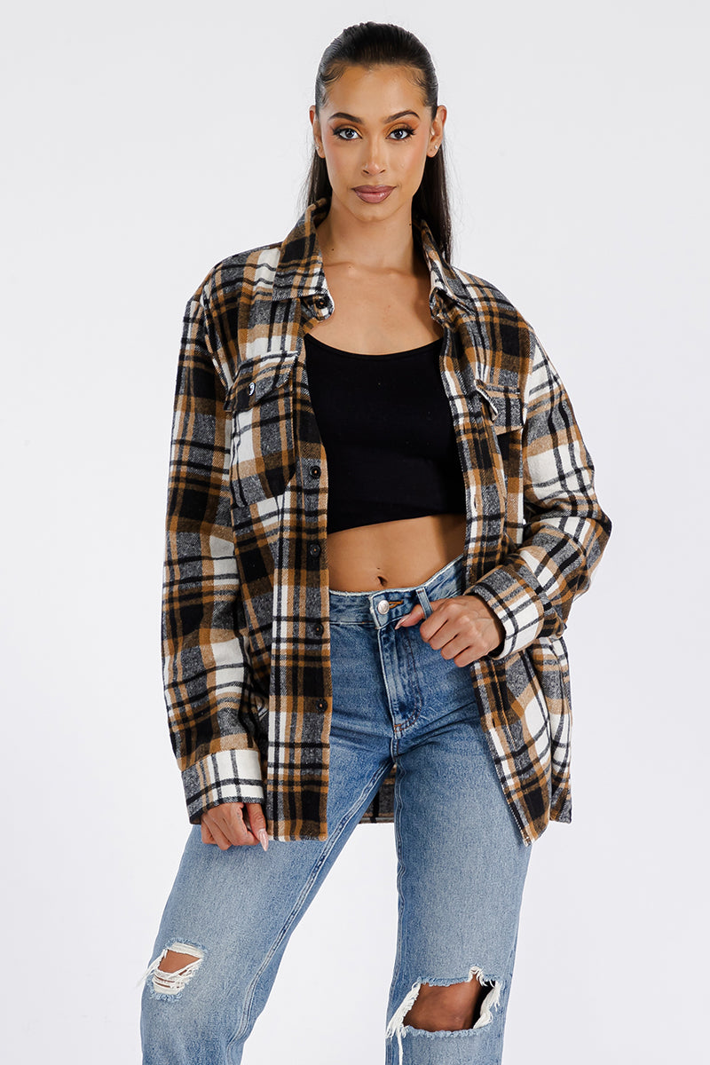 Boyfriend Oversized Soft Flannel Shacket