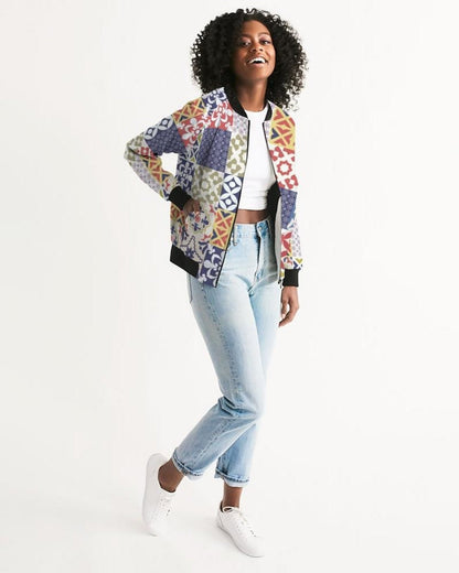 Pop Print Womens Bomber Jacket