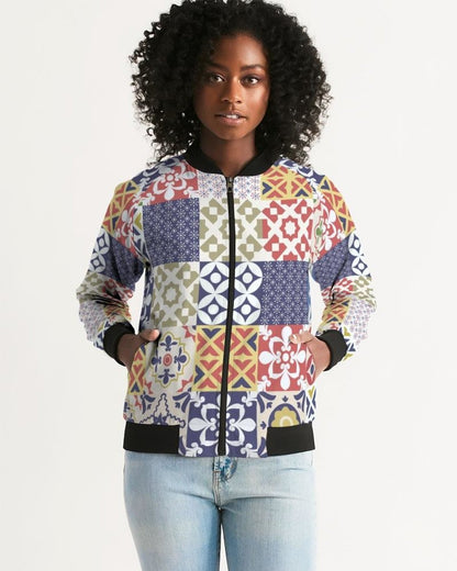 Pop Print Womens Bomber Jacket