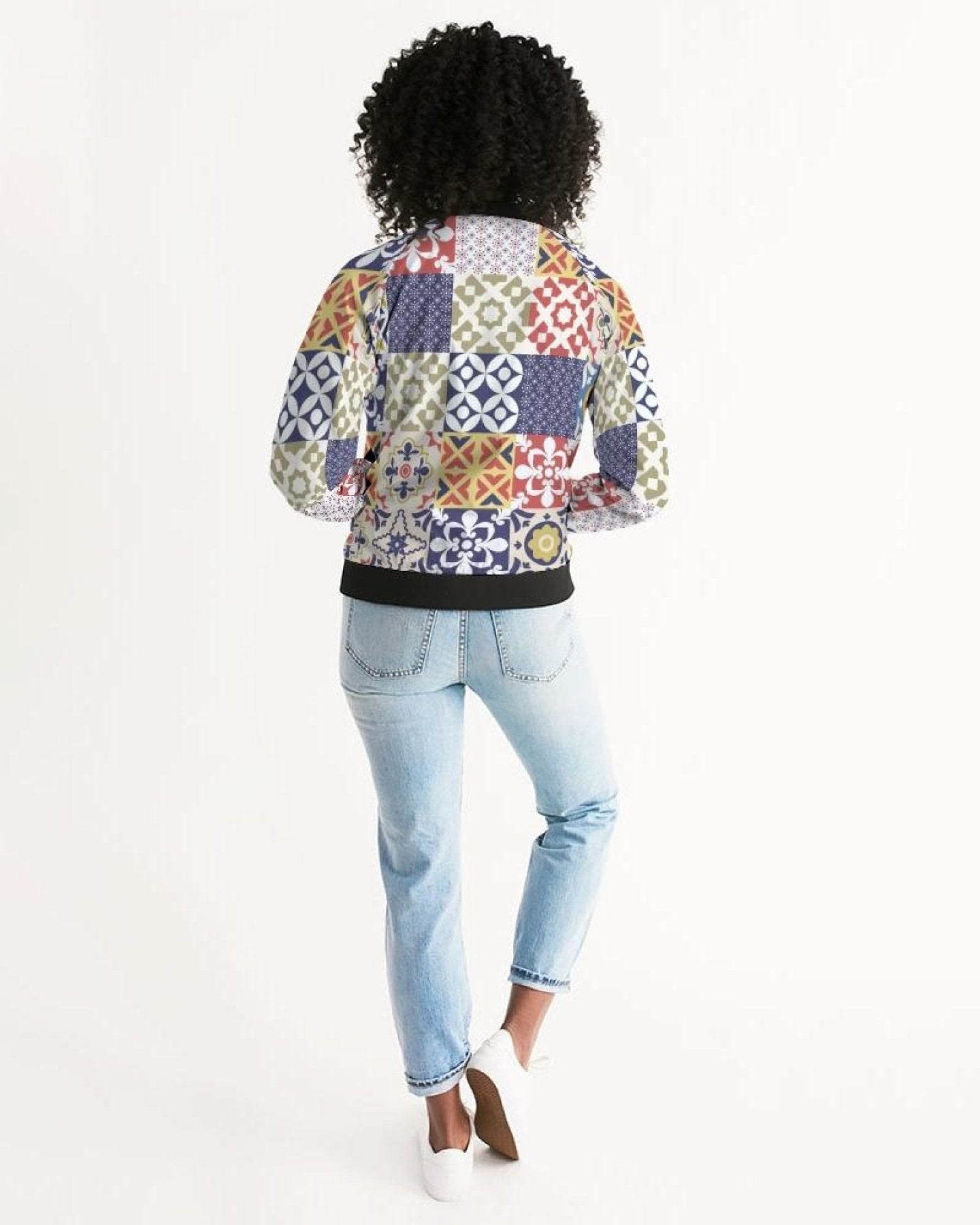 Pop Print Womens Bomber Jacket